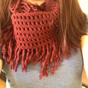 Burgundy infinity scarf